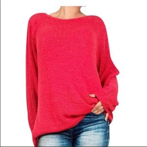 Offers!! Rachel Zoe “Karla” Openwork pullover- L